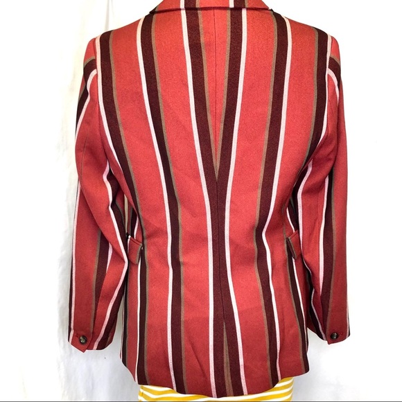 Mural Red Striped One-Button Blazer – Women’s M, NWOT - Picture 4 of 13